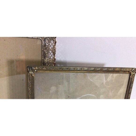 Vintage Brass Ornate Picture Frames 8”x10” Lot of 2 - Picture 3 of 8
